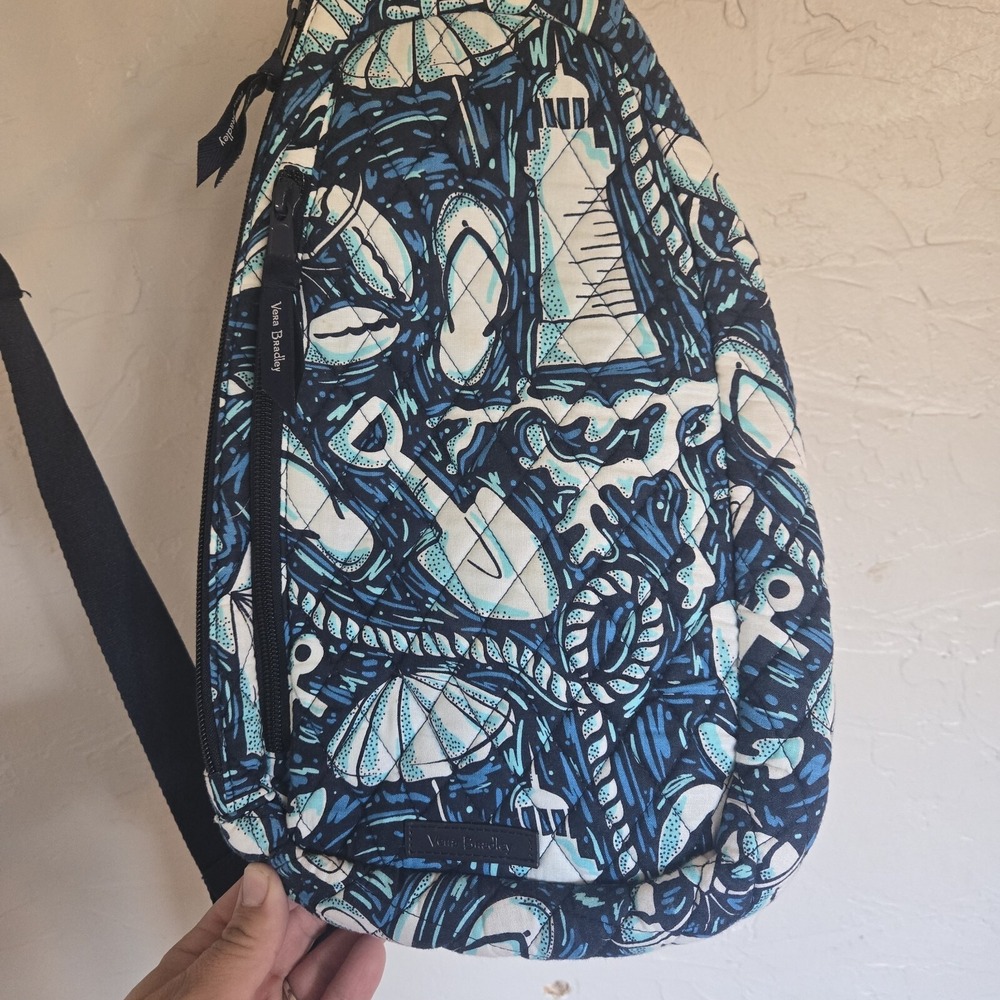 Vera Bradley Essential Sling Back Pack Sea Shore Enough Soft